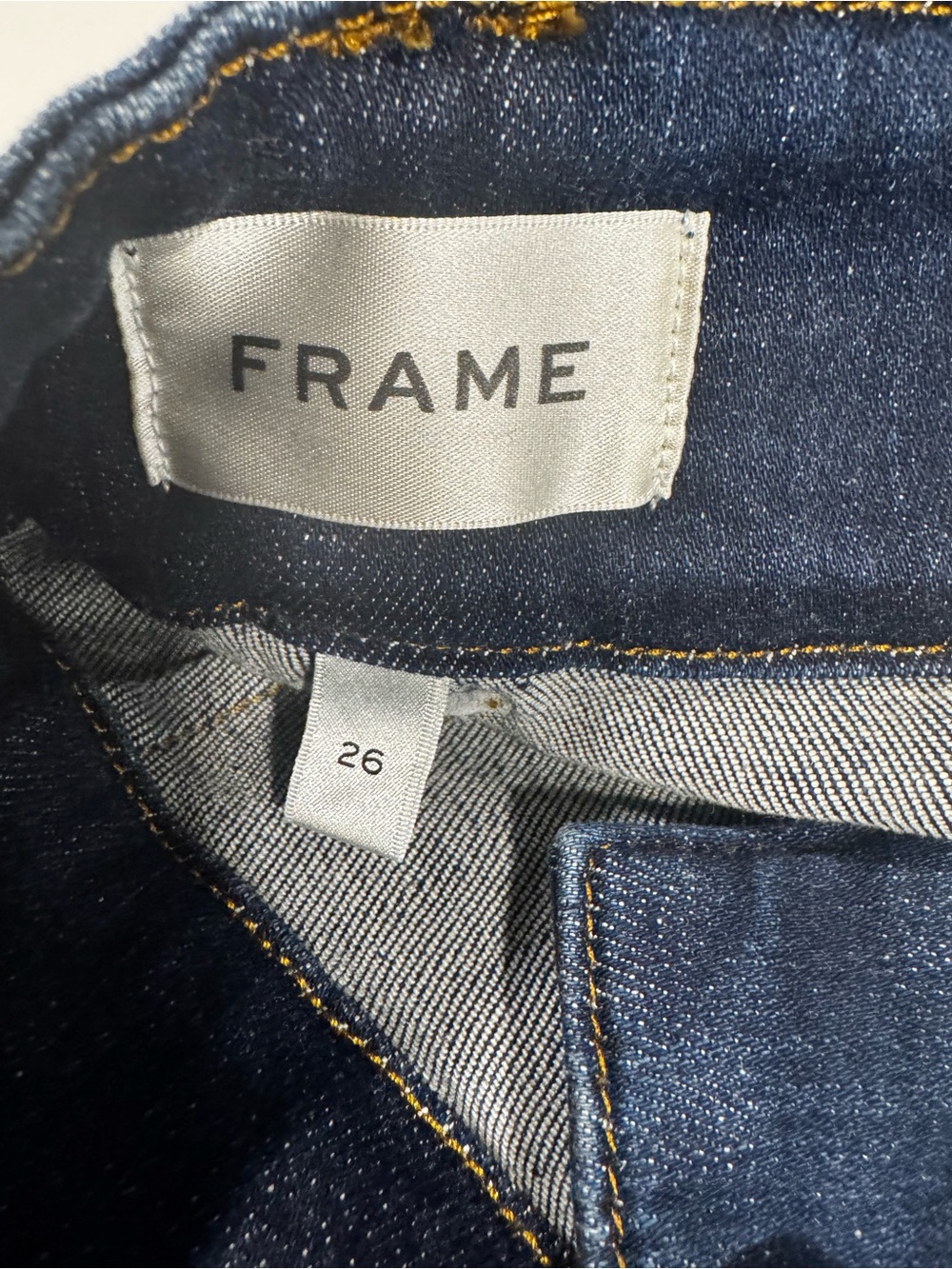 Frame Denim Dark Indigo Wide-Leg Jeans - Picture 2 of 8